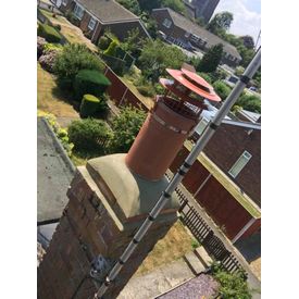 New chimney pot and anti downdraught cowl